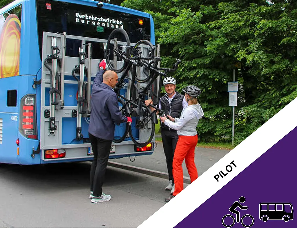Přeprava jízdních kol na&nbsp;regionálním autobusu