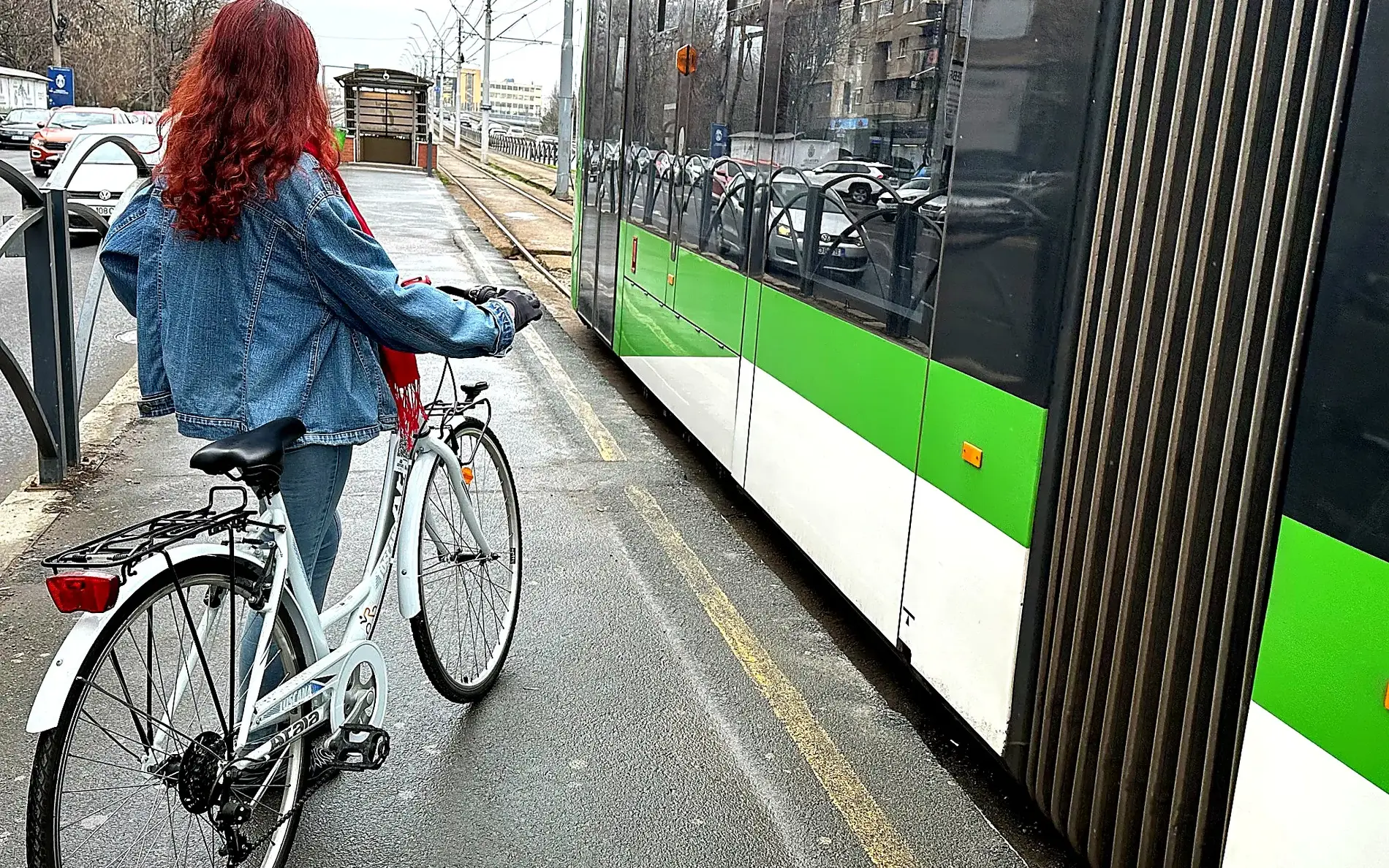 Using the mobile app to find transport options that are bike-friendly and suit the user’s travel needs. 