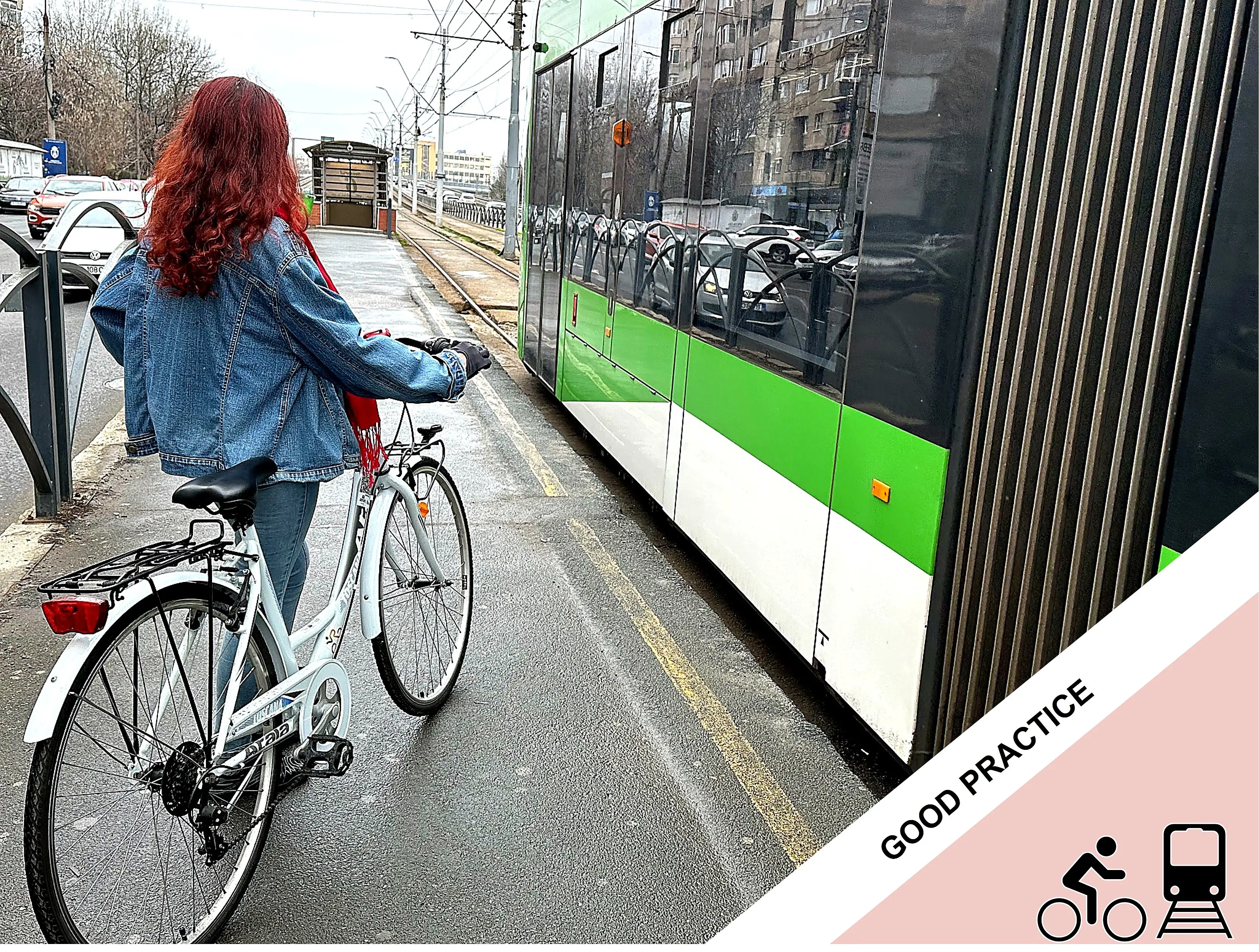 Using the mobile app to find transport options that are bike-friendly and suit the user’s travel needs. 